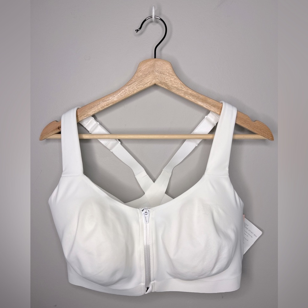Knockout by Victoria’s Secret Front Close Sports Bra White